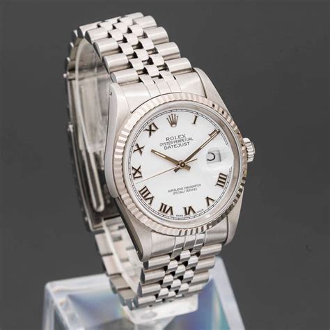 rolex datejust quadrante bianco numeri romani|rolex datejust 36.